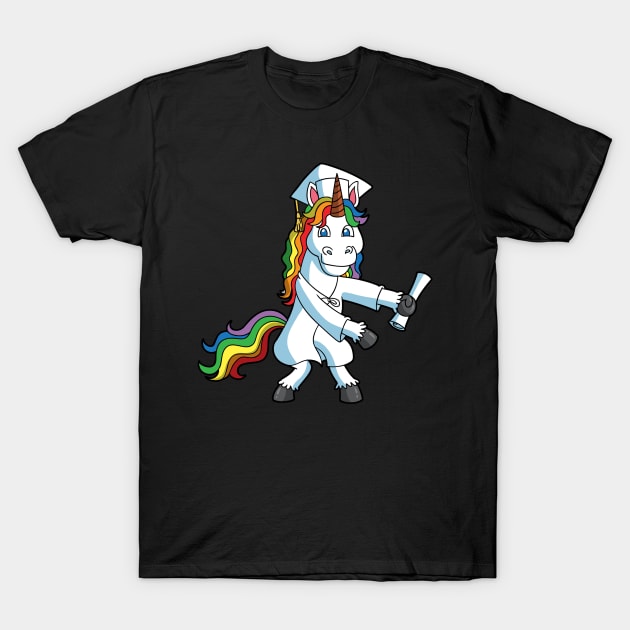 Class of 2019 Graduation Flossing Unicorn T-Shirt by E